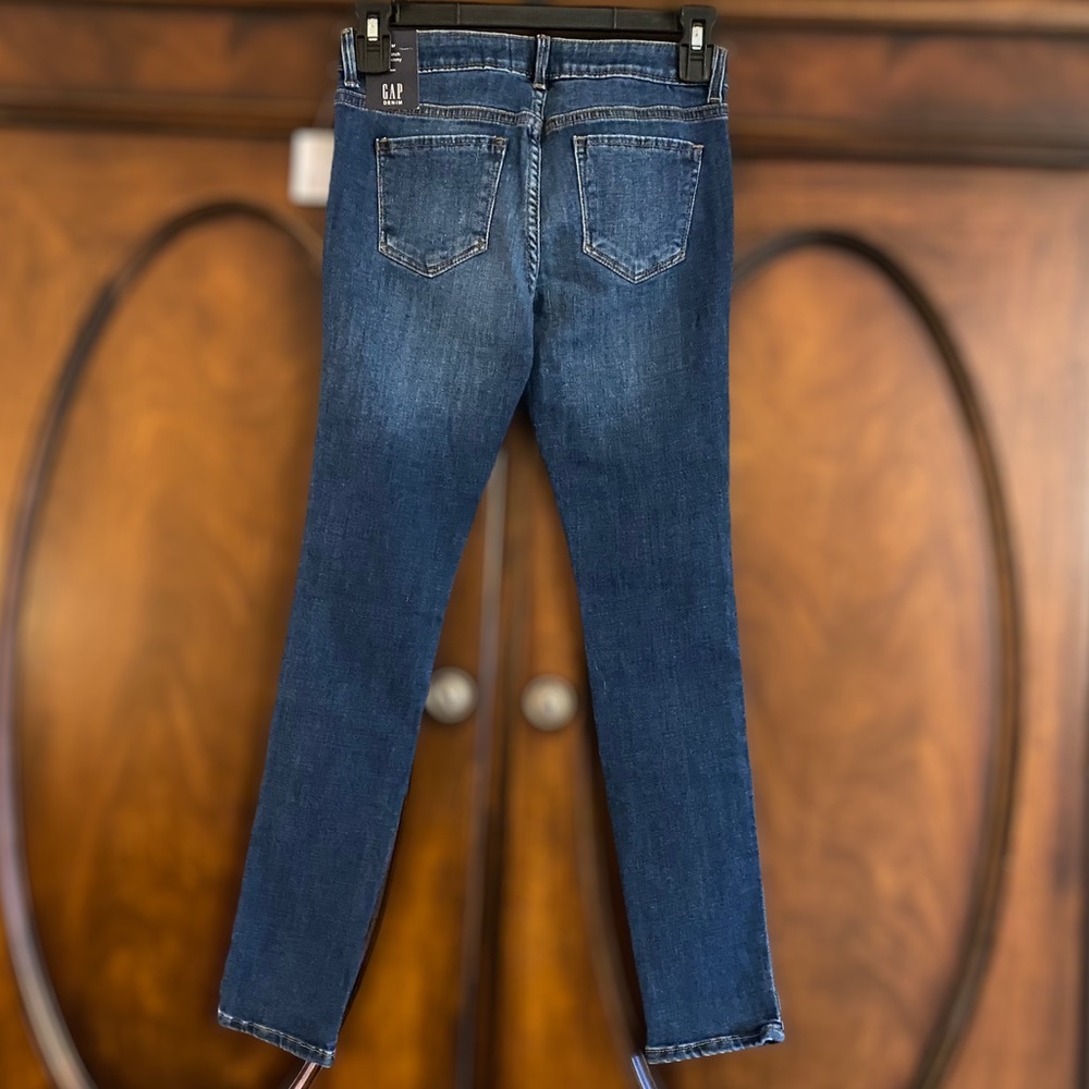 Gap Kids Skinny Sequin Flippy Emoji Jeans, Hi Bye Smiley Face NWT Size 10 - Picture 4 of 14